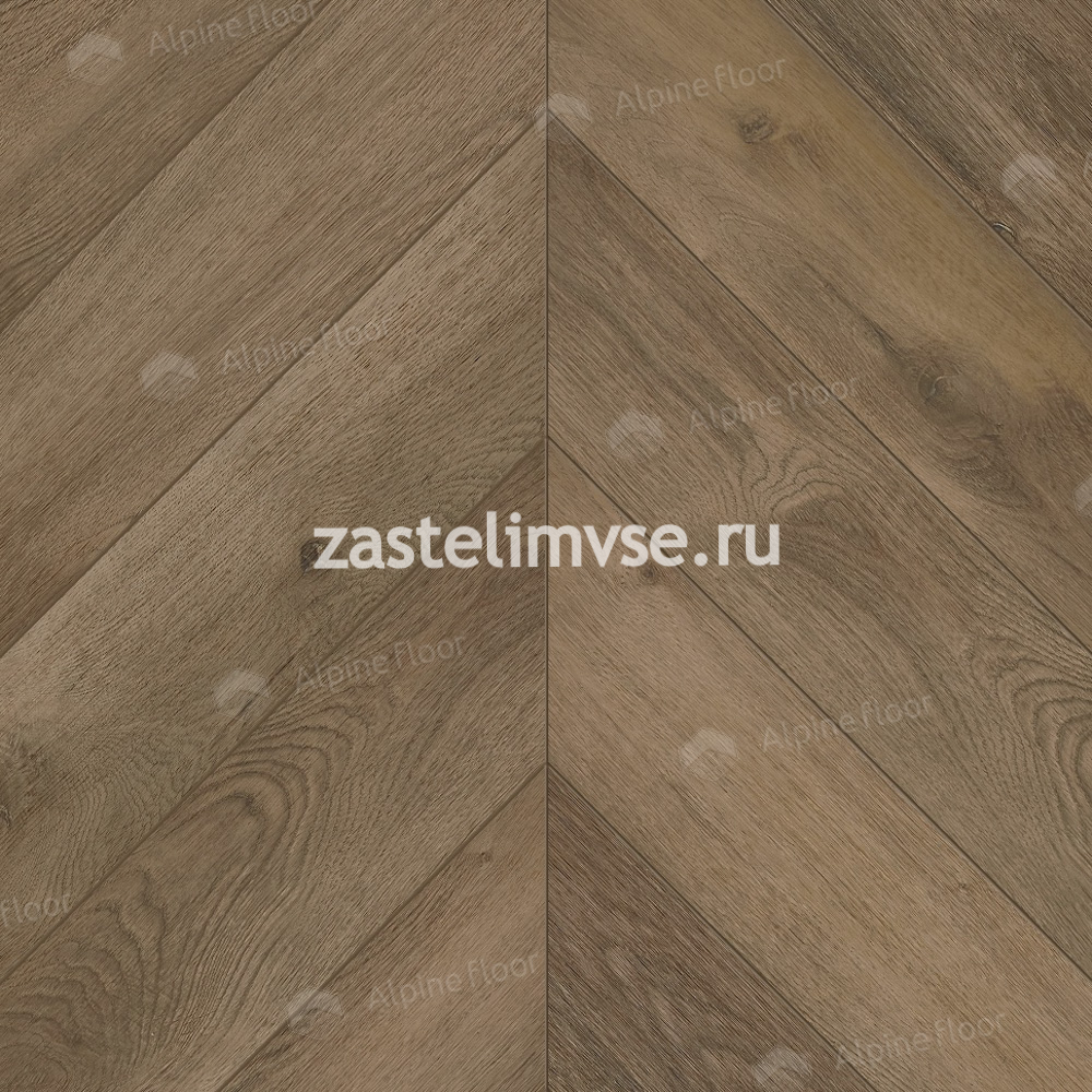 Кварцвиниловая плитка Alpine Floor Chevron Дуб Насыщенный ECO-20-4