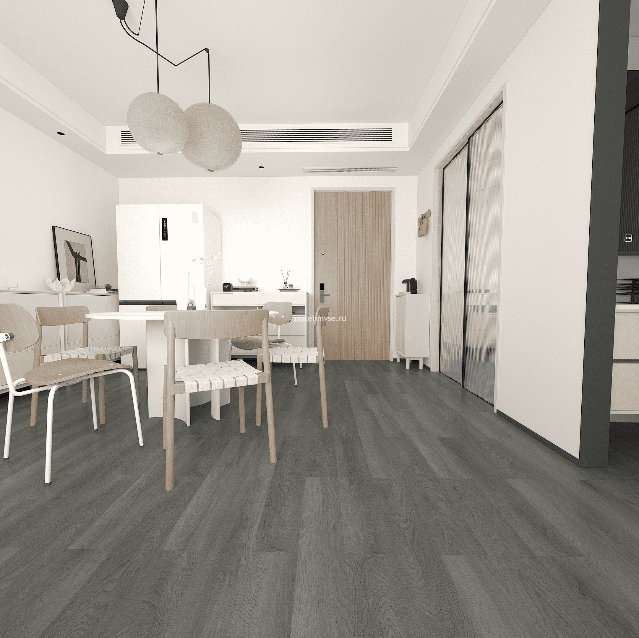 Клеевая кварцвиниловая плитка ONEFLOOR 2038L