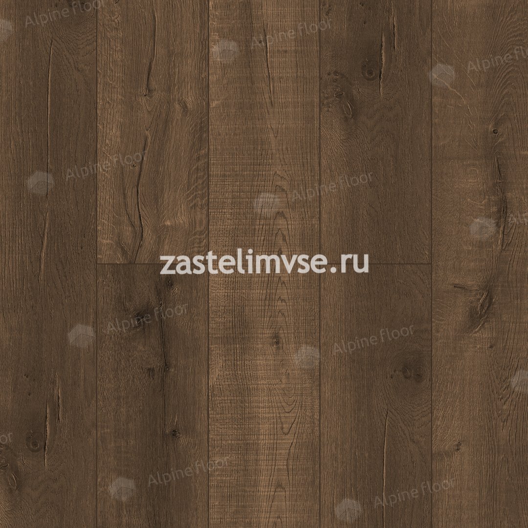 Кварцвиниловый ламинат AlpineFloor Real Wood Дуб Vermont ECO 2-3