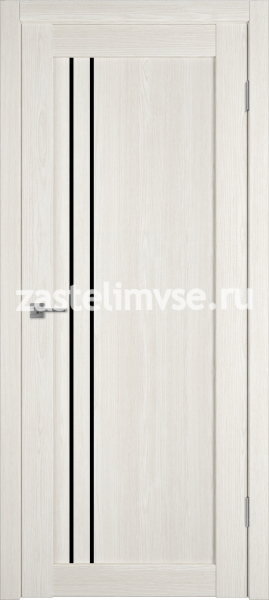 Дверь межкомнатная Atum Pro X33 Artic oak/Black gloss 600мм
