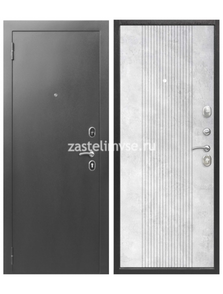 Дверь металлическая Нова Бетон Снежный 860мм