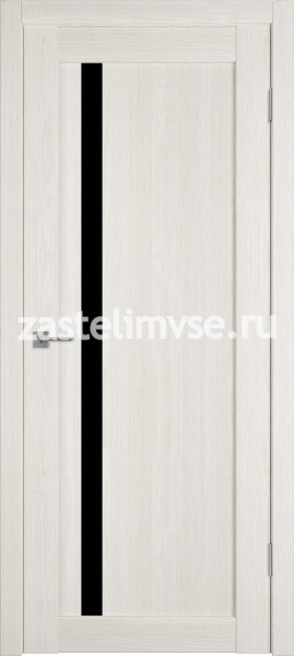 Дверь межкомнатная Atum Pro X34 Artic oak/Black gloss 600мм