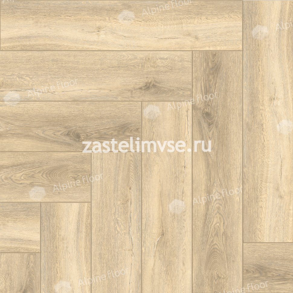 Кварцвиниловый ламинат AlpineFloor Light Parquet Дуб Ригель ECO 13-24