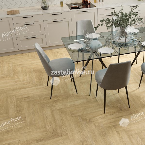 Кварцвиниловый ламинат AlpineFloor Parquet Premium Дуб Ваниль Селект ECO 19-3