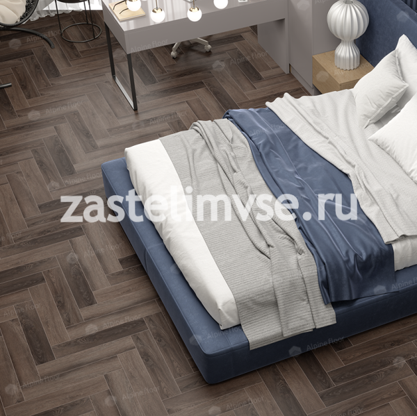 Кварцвиниловый ламинат AlpineFloor Parquet Premium Фафнир ECO 19-16