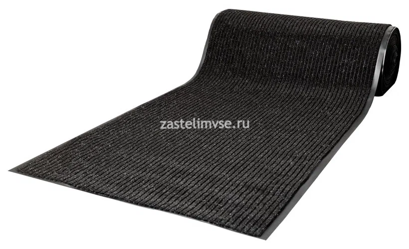 Влаговпитывающая дорожка Sun Step Ребристый черный -  ширина рулона 0,9 м (продается кратно рулонам)