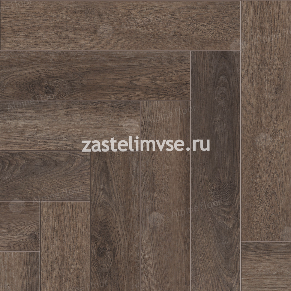 Кварцвиниловый ламинат AlpineFloor Parquet Premium Фафнир ECO 19-16