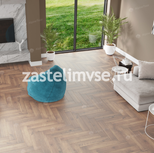 Кварцвиниловый ламинат AlpineFloor Parquet Premium Дуб Royal ECO 19-2