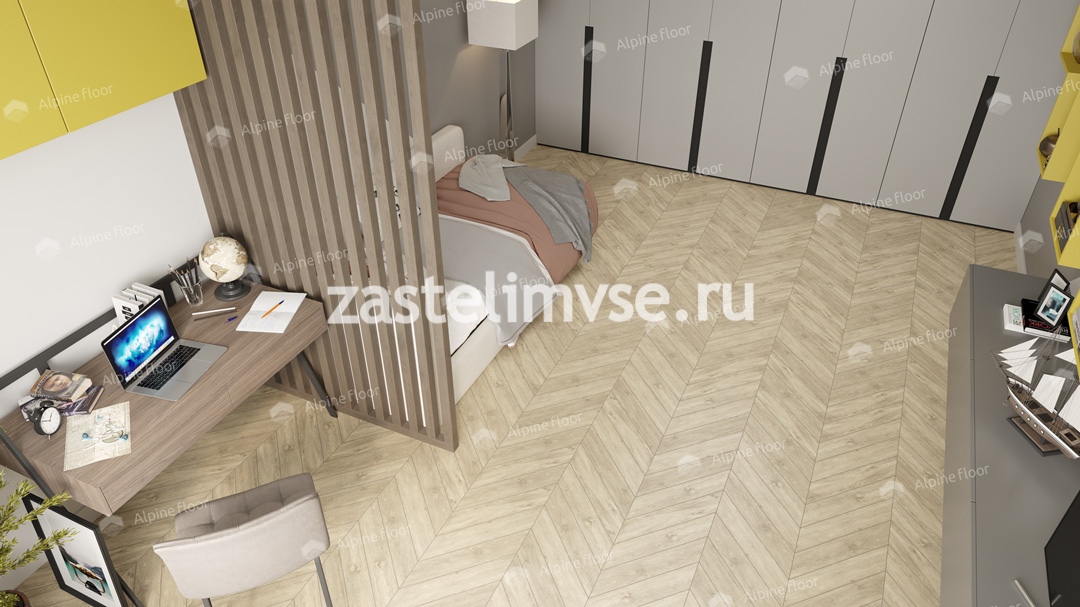 Кварцвиниловая плитка Alpine Floor Chevron Сонома ECO-20-7