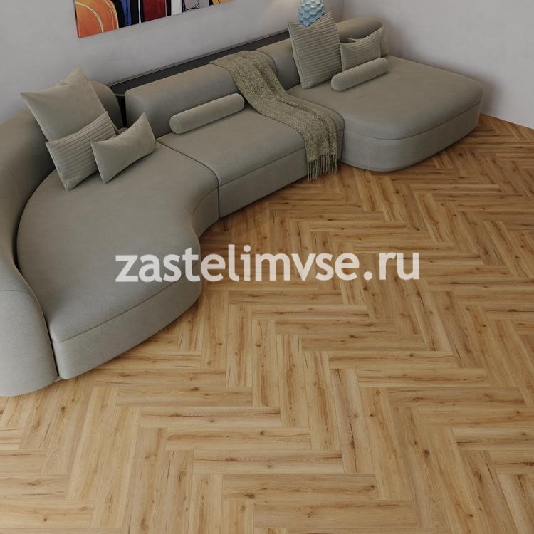 SPC плитка CronaFloor Herringbone 2.0 4V Дуб Лион
