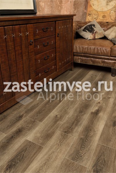 Кварцвиниловый ламинат AlpineFloor Premium XL Дуб Коричневый ECO 7-9