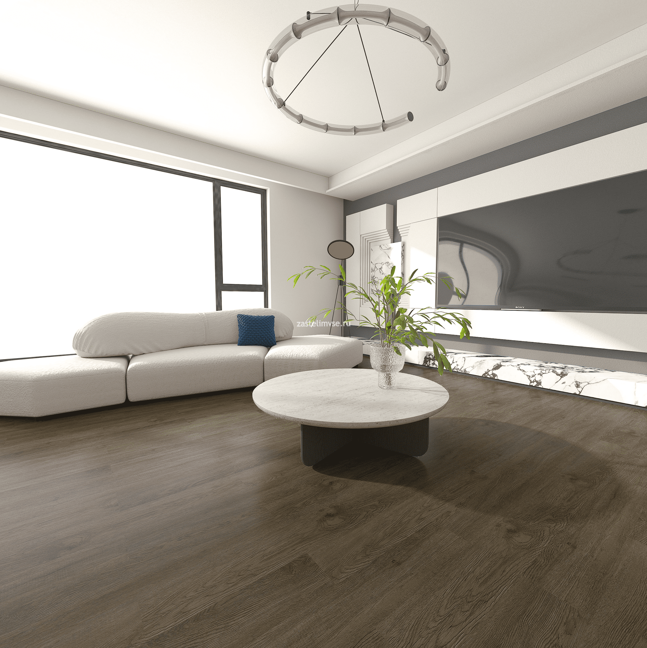 Клеевая кварцвиниловая плитка ONEFLOOR 2001L