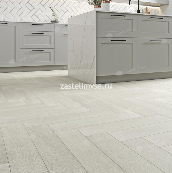 Кварцвиниловый ламинат AlpineFloor Light Parquet Зимний Лес ECO 13-6