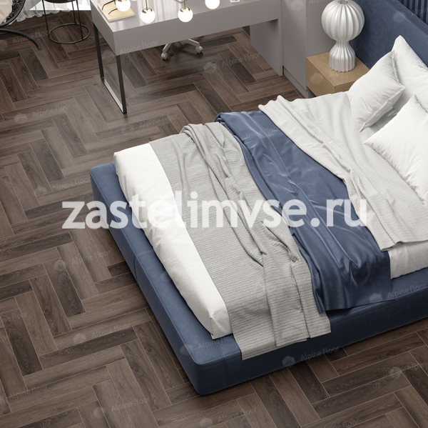 Кварцвиниловый ламинат AlpineFloor Light Parquet Фафнир ECO 13-16
