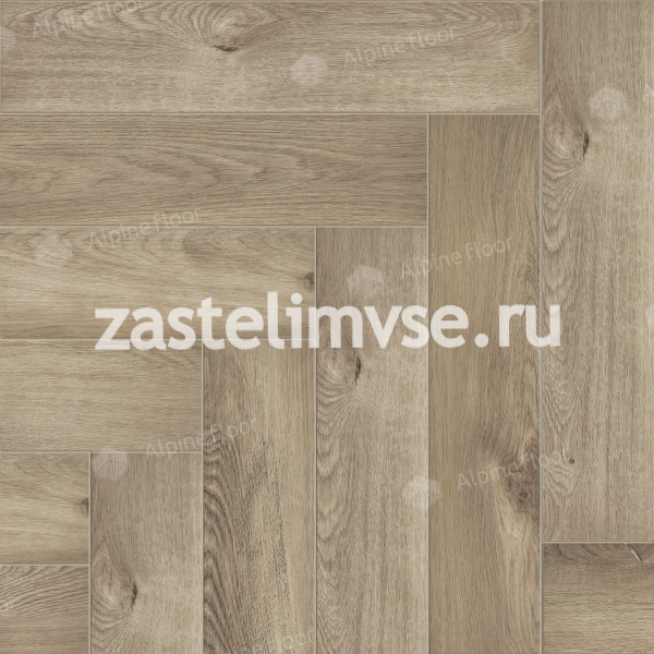 Кварцвиниловый ламинат AlpineFloor Parquet Premium Дуб Натуральный Отбеленный ECO 19-5