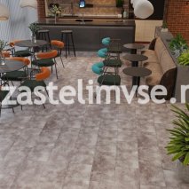 SPC плитка CronaFloor Stone Торнадо Дымчатый