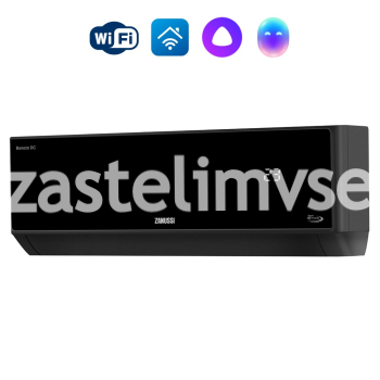 Сплит-система инверторного типа Zanussi Barocco DC Inverter Black ZACS/I-12 HB-BLACK/A23/N8 комплект